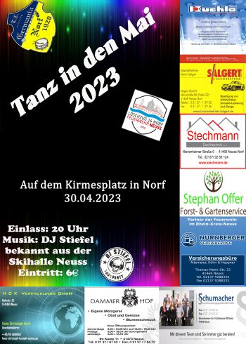 Plakat Tanz in den Mai 2023 Plakat Tanz in den Mai 2023